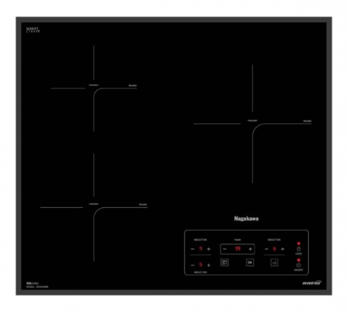  Bếp 3 lò điện từ Nagakawa NK3C02MS